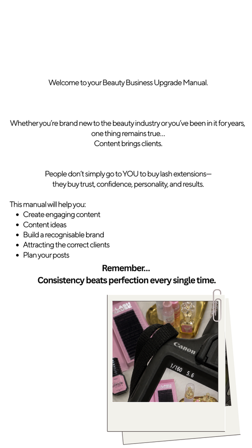 BEAUTY BUSINESS UPGRADE E-BOOK